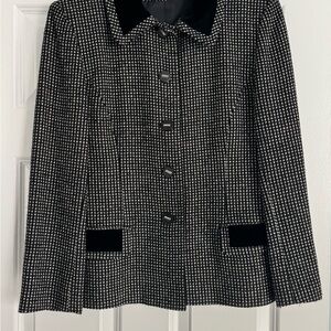 Elegant Black and White Women's Jacket